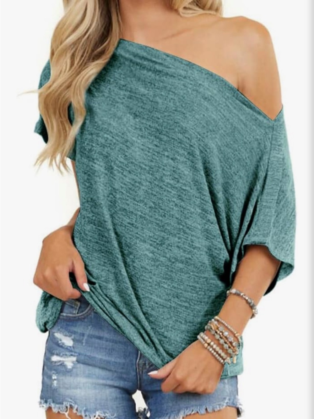 ⭐️ MULTIPLE COLORS AVAIL! Relaxed Fit Off Shoulder Top